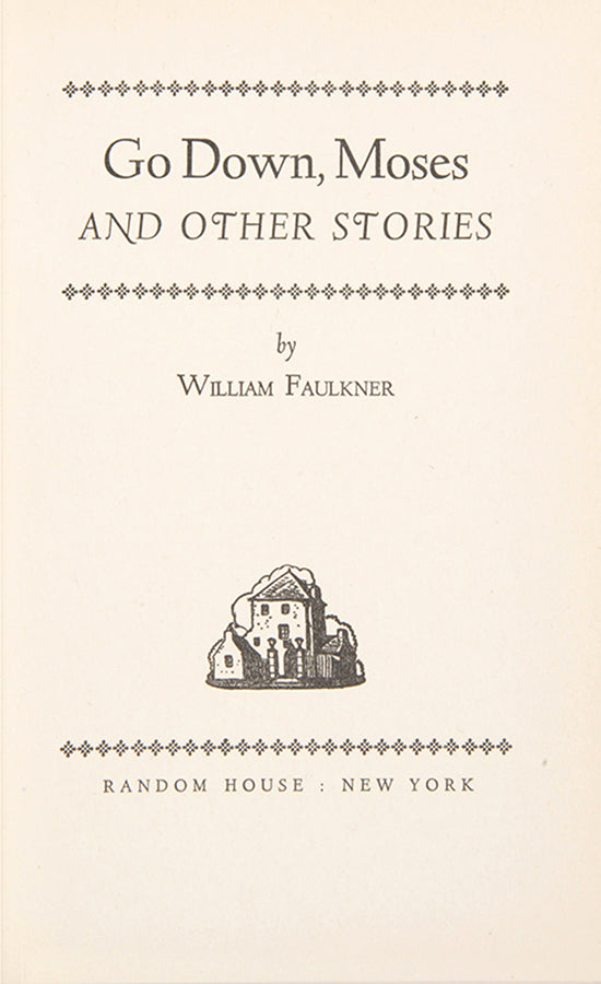 First edition of Go Down, Moses by Wiliam Faulkner, in the scarce variant binding.
