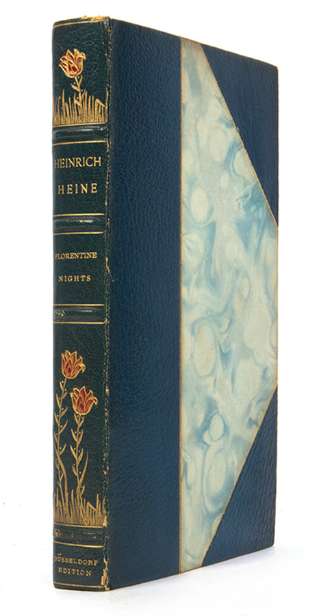 One of 250 copies of the Dusseldorf Edition of The Works of Heinrich Heine, comprising Germany, Romancero, French Affairs, Letters on the French Stage, Pictures of Travel, Florentine Nights, Book of Songs, New Poems, and Shakespeare, Maidens & Women.
