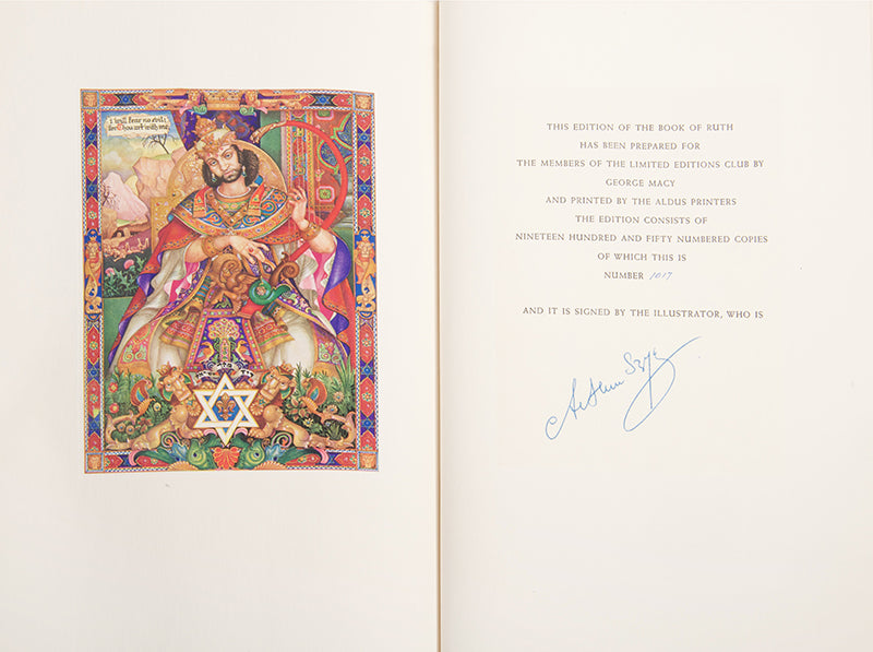 Szyk's magnificent visual interpretation of the books of Ruth.