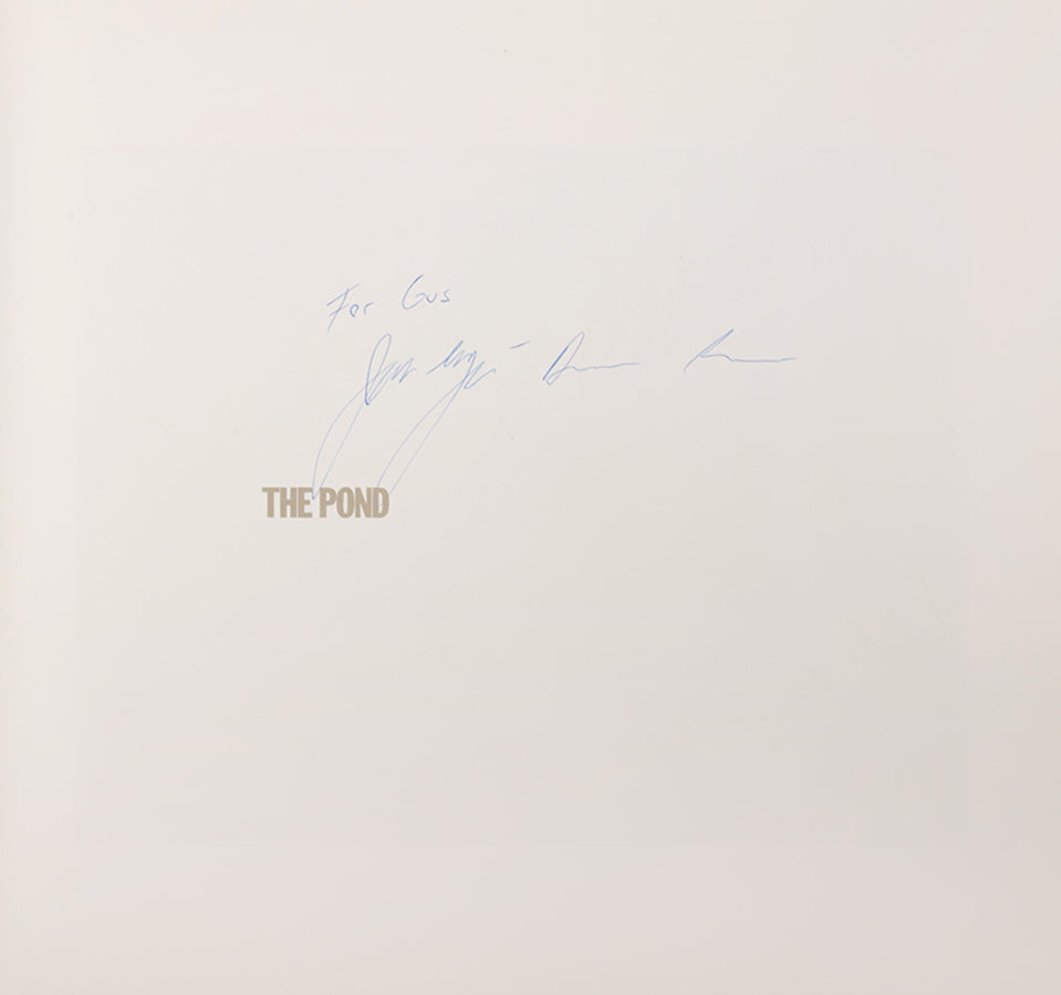 The Pond is John Gossage's visual meditation on Thoreau's stay at Walden Pond. This copy is inscribed to Gus Blaisdell.
