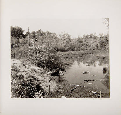The Pond is John Gossage's visual meditation on Thoreau's stay at Walden Pond. This copy is inscribed to Gus Blaisdell.