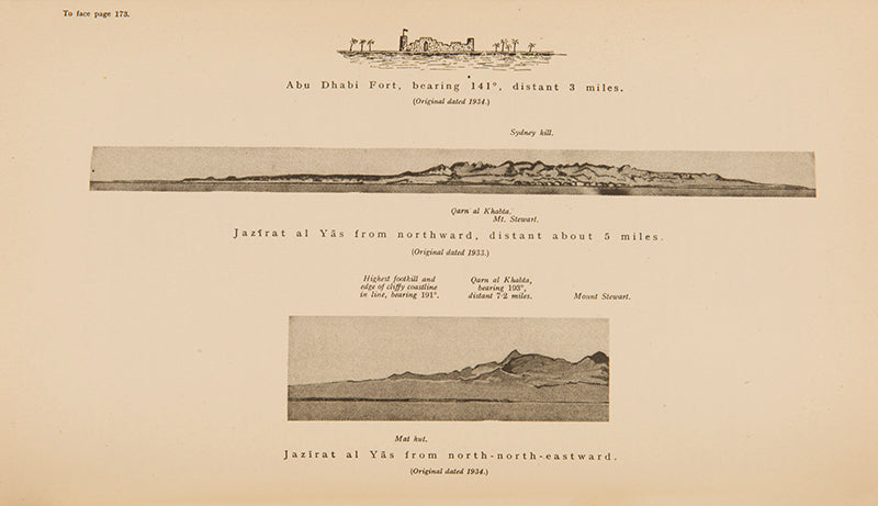 The 1942 edition of the Persian Gulf Pilot, with the 1948 supplement, a scarce pilot guide of the Persian gulf describing Bahrain, Kuwait, Qatar, Dubai, and Abu Dhabi, and numerous other villages and towns along the Arabian coast.
