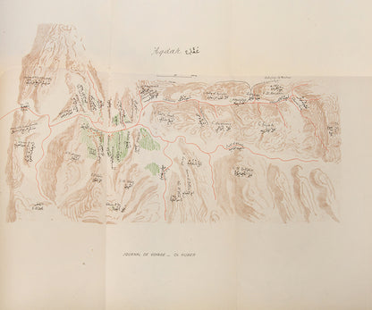 First edition of Charles Huber's Journal d'un Voyage en Arabie, this important journey through Syria and Saudi Arabia, and to Teima (Tayma) to acquire the stnes for France. 
