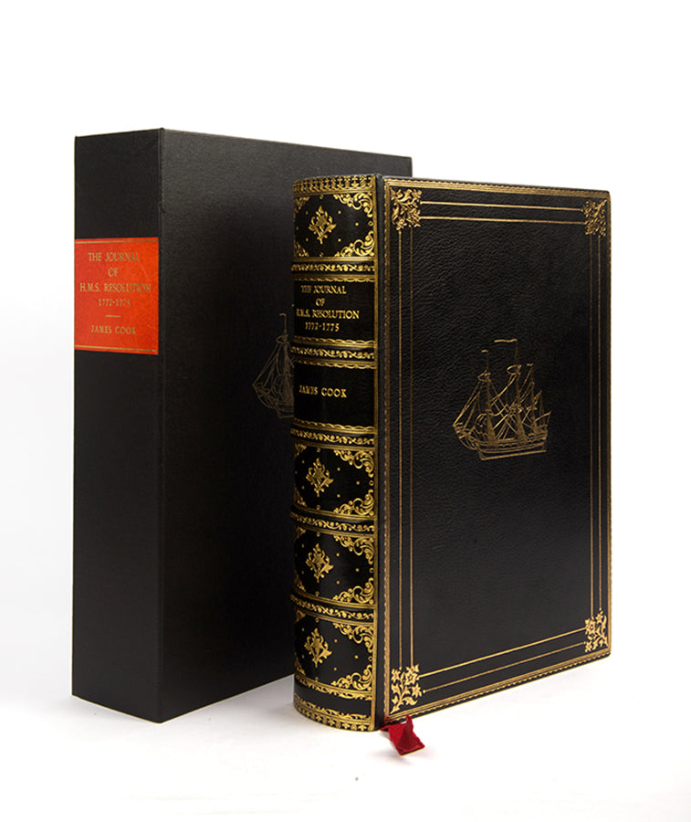 Anniversary edition, 1 of 50 specially bound copies (no. 158), signed by Admiral of the Fleet Mountbatten, of Captain Cook's manuscript Anniversary edition, The Journal of H.M.S. Resolution 1772-1775.