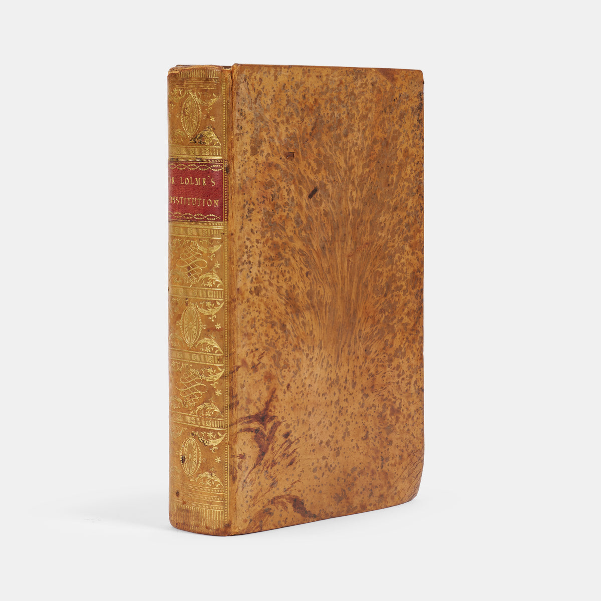 A handsome copy in contemporary tree-calf of Jean-Louis de Lolme's study of The Constitution of England