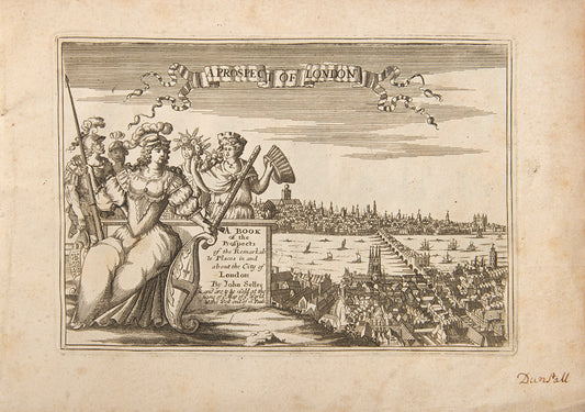 The scarce Seller issue of A Prospect of London, an illusive series of evocative plates of Stuart London.