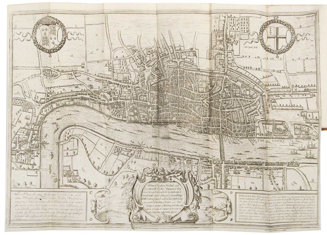 First edition of Edward Hatton's A New View of London, a handsome set with the maps clean and attractive.