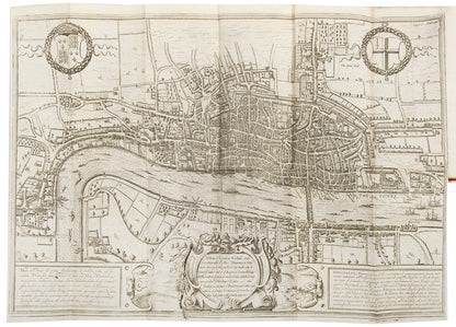 First edition of Edward Hatton's A New View of London, a handsome set with the maps clean and attractive.