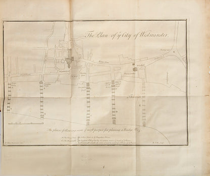 First editions of Nicholas Hawksemoor's A Short Account of London Bridge, and Thomas Lediard's Some Observations on the Scheme, with extra plates.