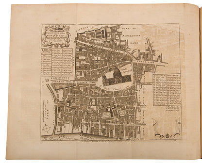 The sixth edition, the best and most illustrated, of Stow's A Survey of the Cities of London and Westminster, with 132 plates of views and maps of London.