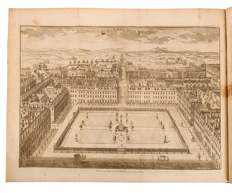 The sixth edition, the best and most illustrated, of Stow's A Survey of the Cities of London and Westminster, with 132 plates of views and maps of London