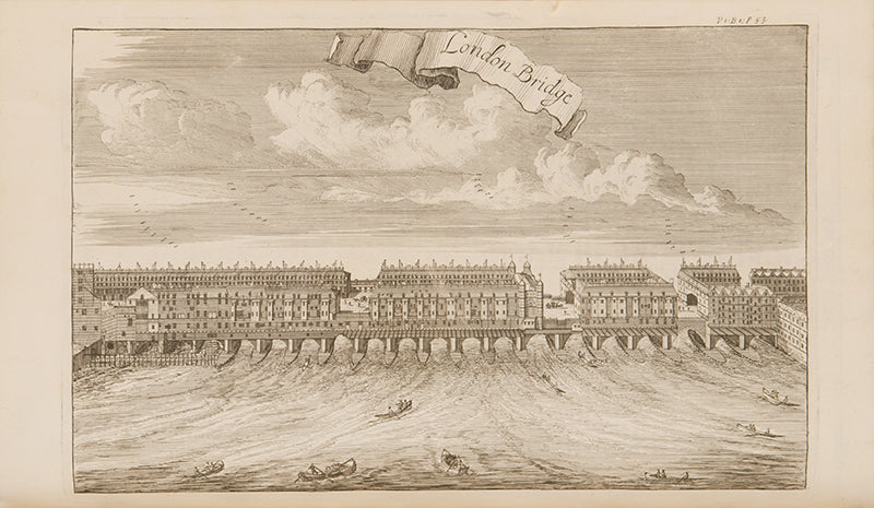 The fifth edition, the first illustrated edition, of Stow's Survey of the Cities of London and Westminster, one of the greatest of all London books.