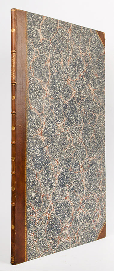 Uncoloured first edition, in the six original segments, of Cristopher Greenwood's landmark Map of London, beautifully engraved map by James and Josiah Neele.