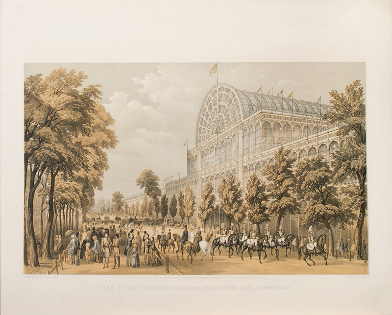 First edition of Phillip Brannon's The Park and the Crystal Palace, a scarce set of unusual views of the Crystal Palace, with an additional hand-coloured lithograph titled 'Interior of the Crystal Palace'.
