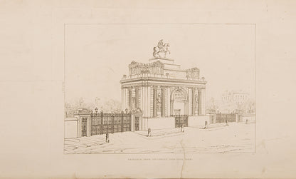 First edition of Designs for Public and Private Buildings by John Soane, exhibiting his designs including the Houses of Parliament, the Bank of England, and Hyde Park gate.