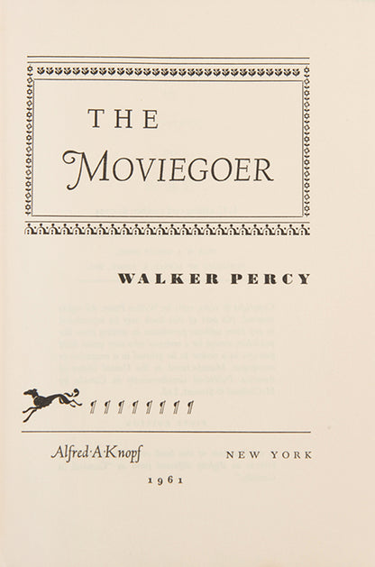 First edition of The Moviegoer by Walker Percy.