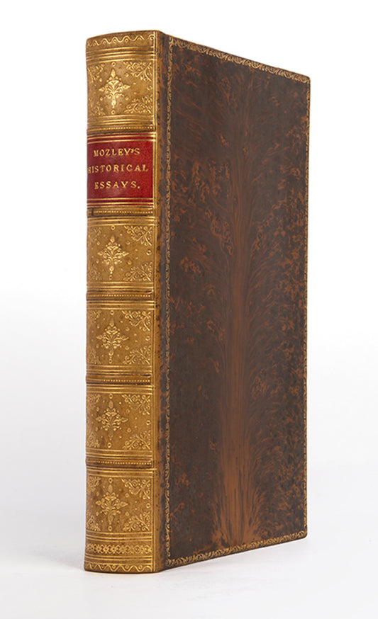 The first edition of this posthumously publihsed collection of essays by J.B. Mozley, Regius Professor of Divinity at the University of Oxford