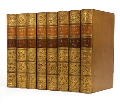 A handsome set of the collected works of Edmund Burke, widely regarded as the founding-father of modern Conservatism