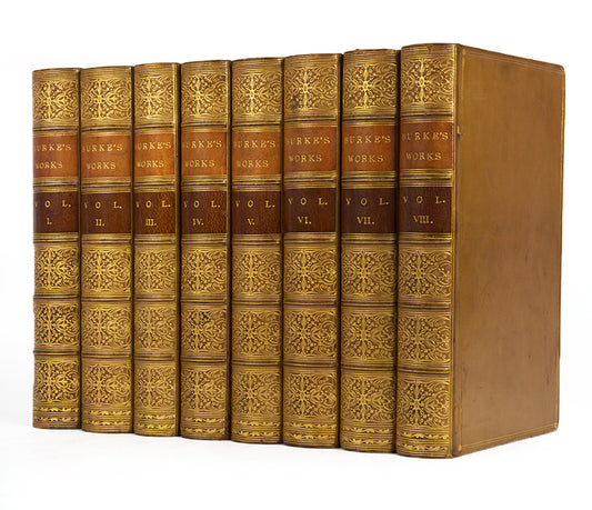 A handsome set of the collected works of Edmund Burke, widely regarded as the founding-father of modern Conservatism