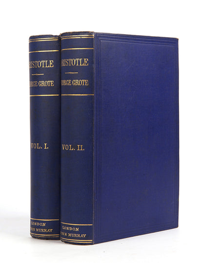 The first edition of George Grote's posthumously published monograph on Aristotle