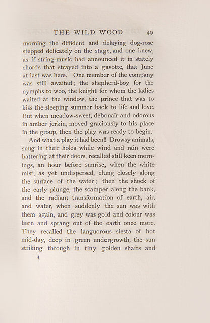 First impression, The Wind in the Willows, Kenneth Grahame, goog copy of a corner stone work of Edwardian literature, a tale steeped in nostalgia and parental love