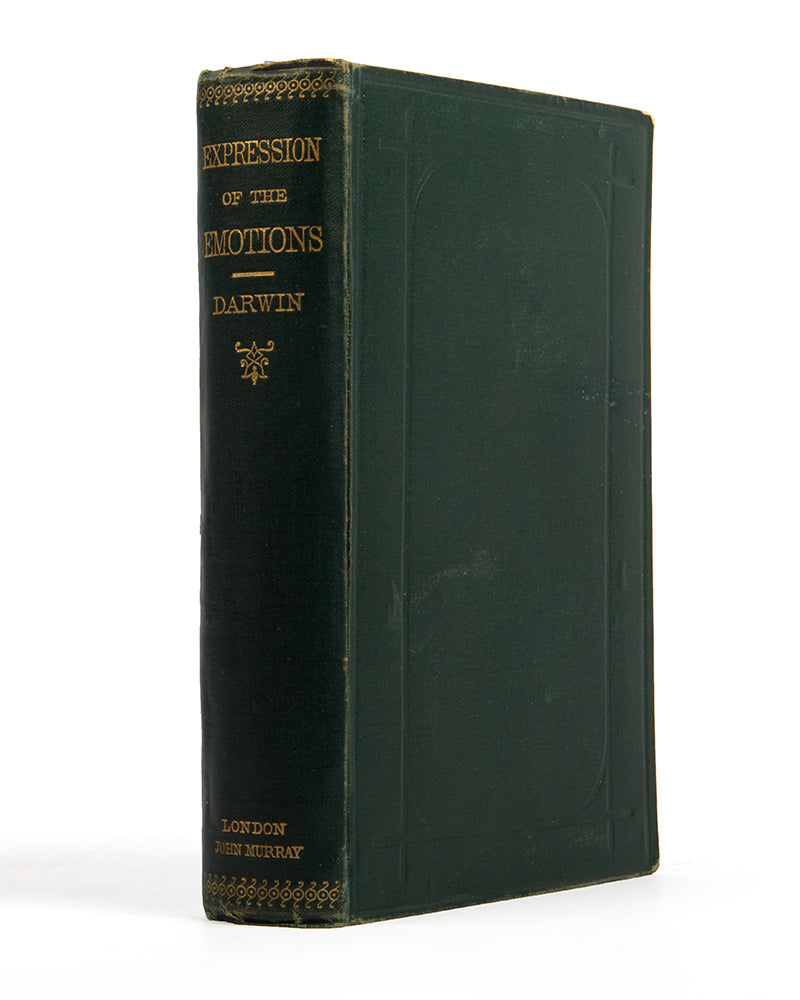 First edition, second issue of The Expression of the Emotions in Man and Animals by Charles Darwin, published in 1872.