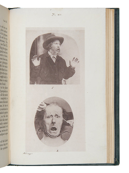 First edition, second issue of The Expression of the Emotions in Man and Animals by Charles Darwin, published in 1872.