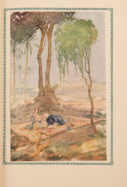 A handsome copy of<em> </em>The Rubàiyàt of Omar Khayyàm, with colour-plate illustrations after the Hungarian artist Willy Pogany in the origianl leather bound binding, 1930