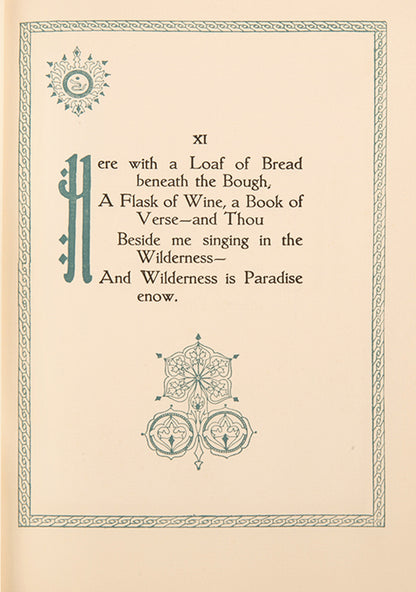 A handsome copy of<em> </em>The Rubàiyàt of Omar Khayyàm, with colour-plate illustrations after the Hungarian artist Willy Pogany in the origianl leather bound binding, 1930