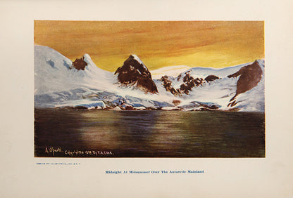 First edition of Frederick Cook's Through the First Antarctic Night. Cook's narrative of the first Belgian expedition to the Antarctic, under Gerlache de Gomery, was the only first-hand account of the expedition published in English.