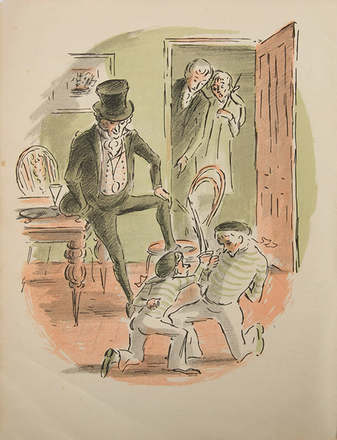 A stunning booklet for the Ealing Studious film of Nicholas Nickleby illustrated by Edward Ardizzone, starring, Stanley Holloway and Sybil Thorndike, 1947