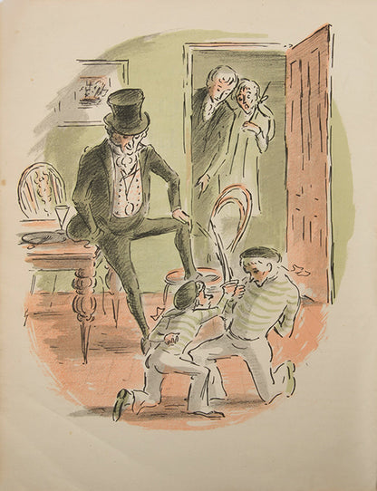 A stunning booklet for the Ealing Studious film of Nicholas Nickleby illustrated by Edward Ardizzone, starring, Stanley Holloway and Sybil Thorndike, 1947