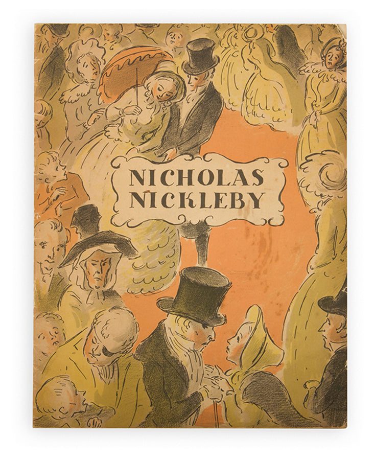 A stunning booklet for the Ealing Studious film of Nicholas Nickleby illustrated by Edward Ardizzone, starring, Stanley Holloway and Sybil Thorndike, 1947