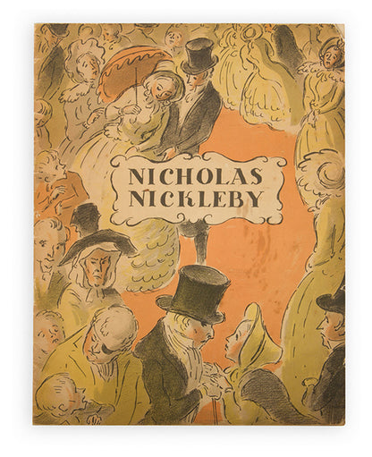 A stunning booklet for the Ealing Studious film of Nicholas Nickleby illustrated by Edward Ardizzone, starring, Stanley Holloway and Sybil Thorndike, 1947