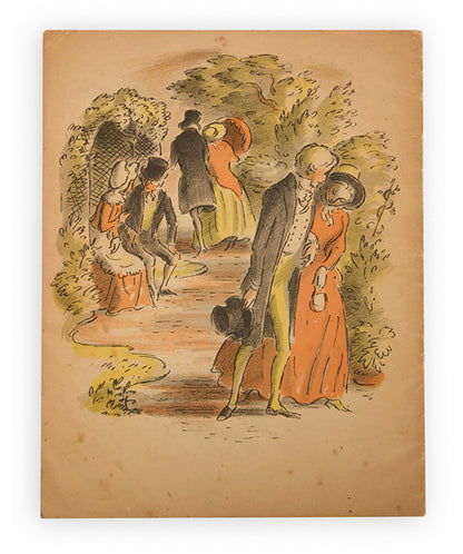 A stunning booklet for the Ealing Studious film of Nicholas Nickleby illustrated by Edward Ardizzone, starring, Stanley Holloway and Sybil Thorndike, 1947