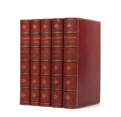 An attractive five-volume set of Plutarch's Lives following the English language translation of John Dryden