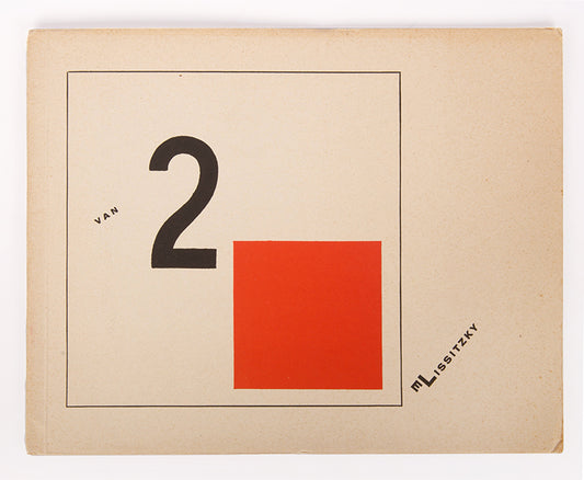 An excellent example of of the deluxe edition limited to 50 copies, signed by El Lissitzky