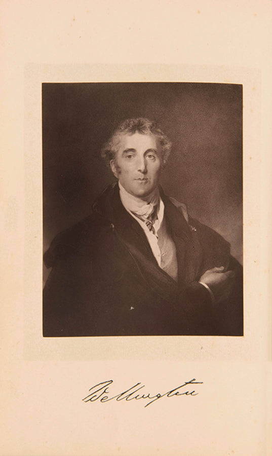 A inely bound example of Maxwell's Life of Wellington, bound in green morocco for The Judd School by Bickers