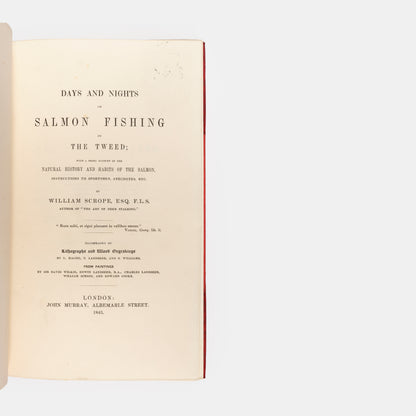 Days and Nights of Salmon Fishing in the Tweed;