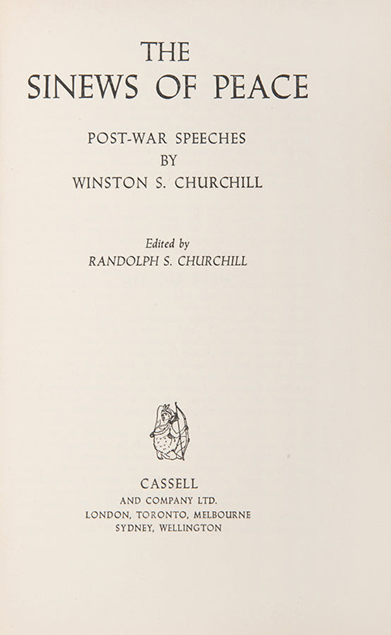 First edition set of Winston Churchill's Post-War Speeches, Comprising over 250 speeches, including Churchill's 'Iron Curtain' speech.