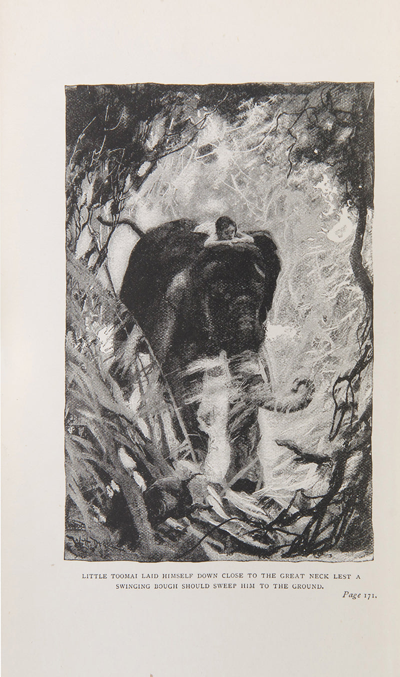 An attractive set of Kipling's. The Jungle Book and The Second Jungle Book, his best known collection of stories, famously made into a film; 2 volumes, <br />