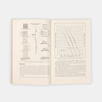 First edition of the U.S. federal Government's civil defense booklet Interim Guide for the Design of Buildings Exposed to Atomic Blast, published in 1952.