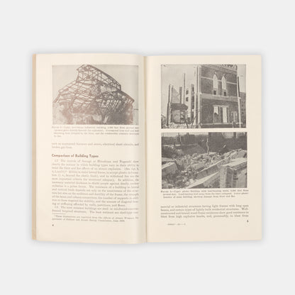 First edition of the U.S. federal Government's civil defense booklet Interim Guide for the Design of Buildings Exposed to Atomic Blast, published in 1952.