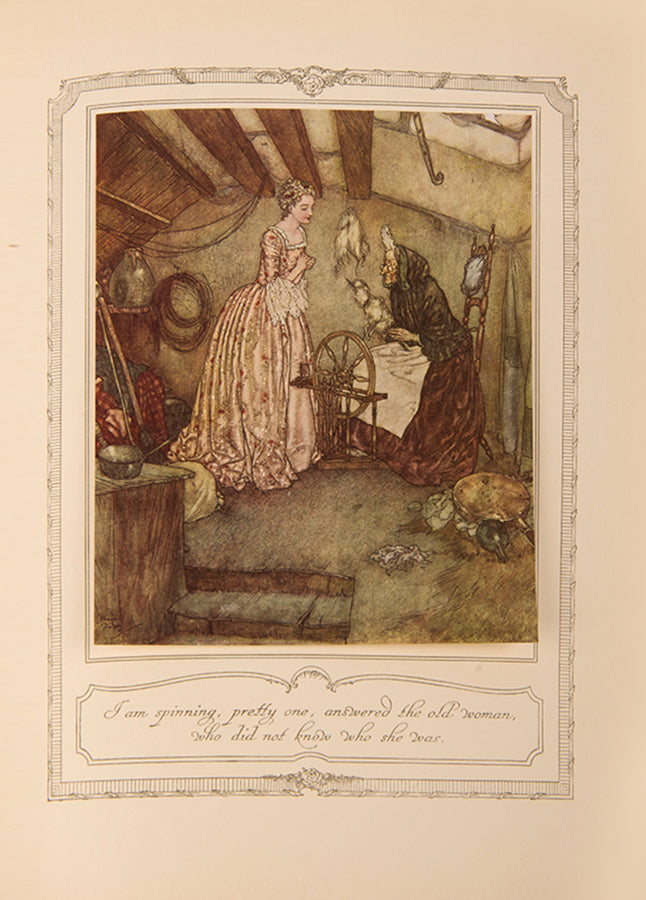 A sumptuous edition of The Sleeping Beauty exquisitely illustrated by Edmund Dulac, with additional stories; Blue Beard; Cinderella; Beauty and the Beast, first 1910