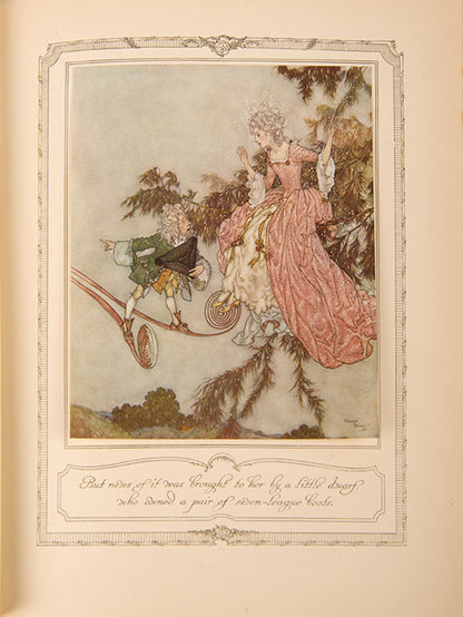 A sumptuous edition of The Sleeping Beauty exquisitely illustrated by Edmund Dulac, with additional stories; Blue Beard; Cinderella; Beauty and the Beast, first 1910