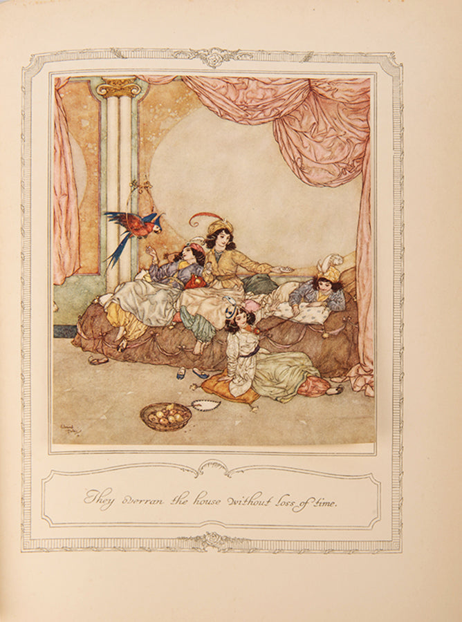 A sumptuous edition of The Sleeping Beauty exquisitely illustrated by Edmund Dulac, with additional stories; Blue Beard; Cinderella; Beauty and the Beast, first 1910