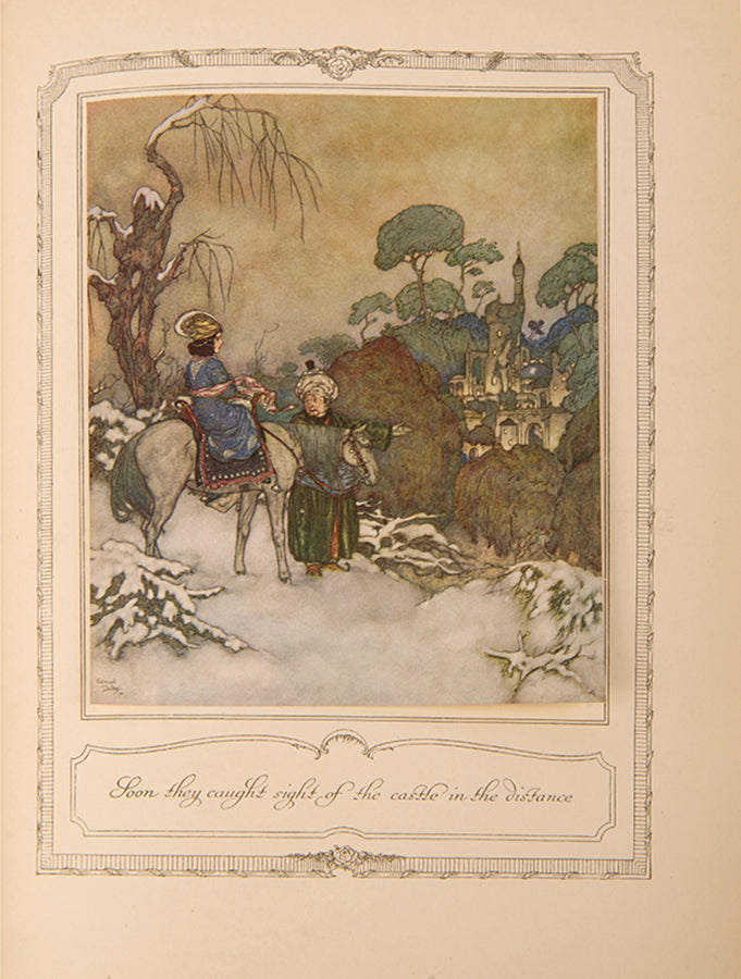 A sumptuous edition of The Sleeping Beauty exquisitely illustrated by Edmund Dulac, with additional stories; Blue Beard; Cinderella; Beauty and the Beast, first 1910