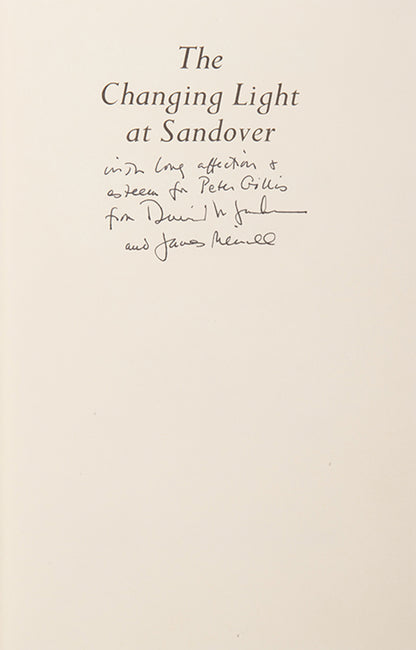 First edition of The Changing Light at Sandover, inscribed by the author and his life partner David Jackson to Peter Gillis.