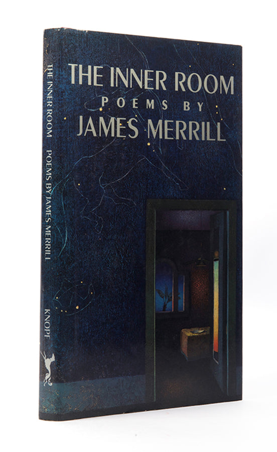 First edition of The Inner Room by James Merrill, inscribed by the author to his lover Peter Gillis.