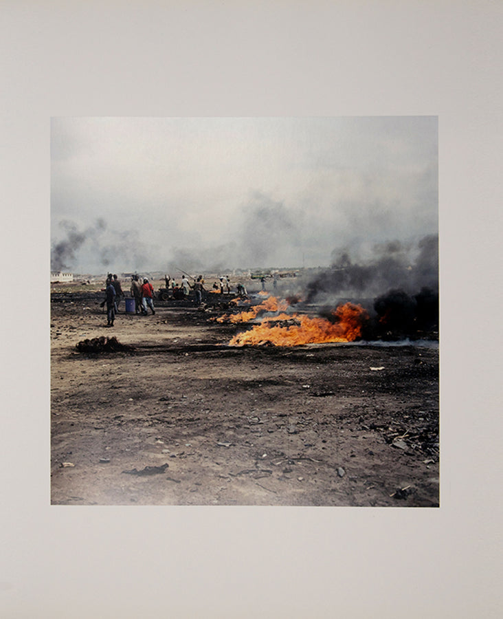 Pieter Hugo took these photographs at an e-waste processing facility in the Ghanaian capital of Accra, where circuits, transistors, capacitors and semiconductors are reduced to their base metals.